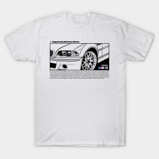 M3 e46 CSL (black print) T-Shirt